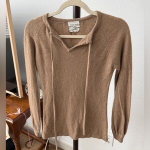 Cashmere sweater - tan sport whirl